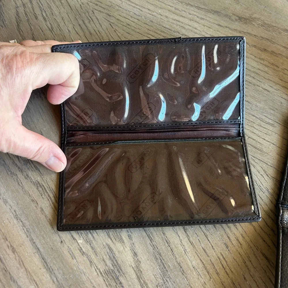 Coach Brown and Black Wallet - Picture 5 of 10